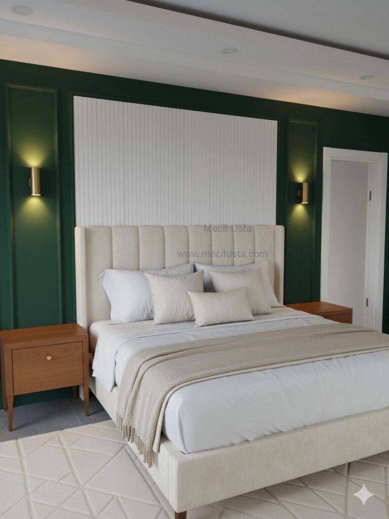 Poliüretan Yatak Odası Duvar Çıta Modelleri