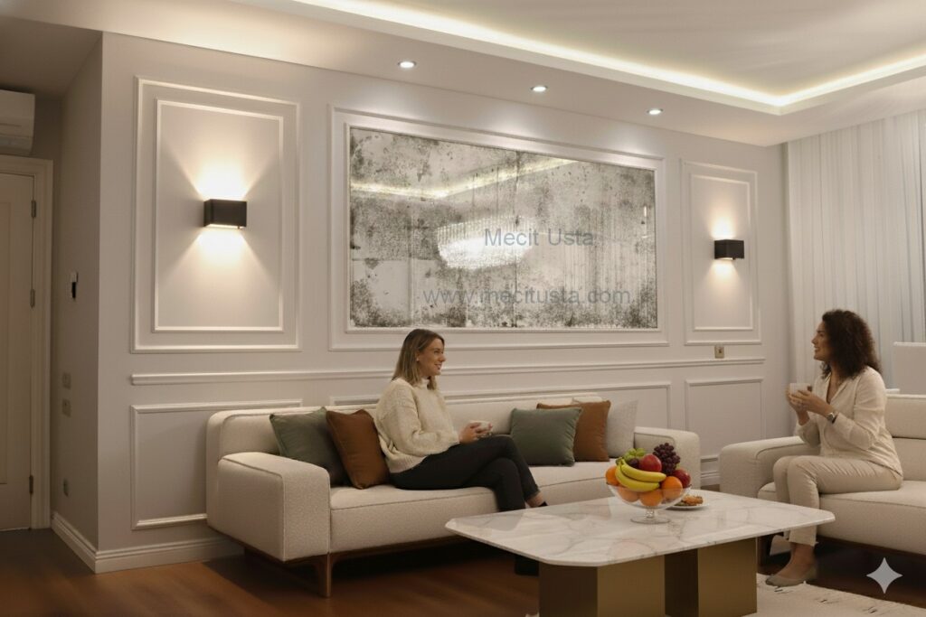 Salon Duvar Poliüretan Çıta Modelleri